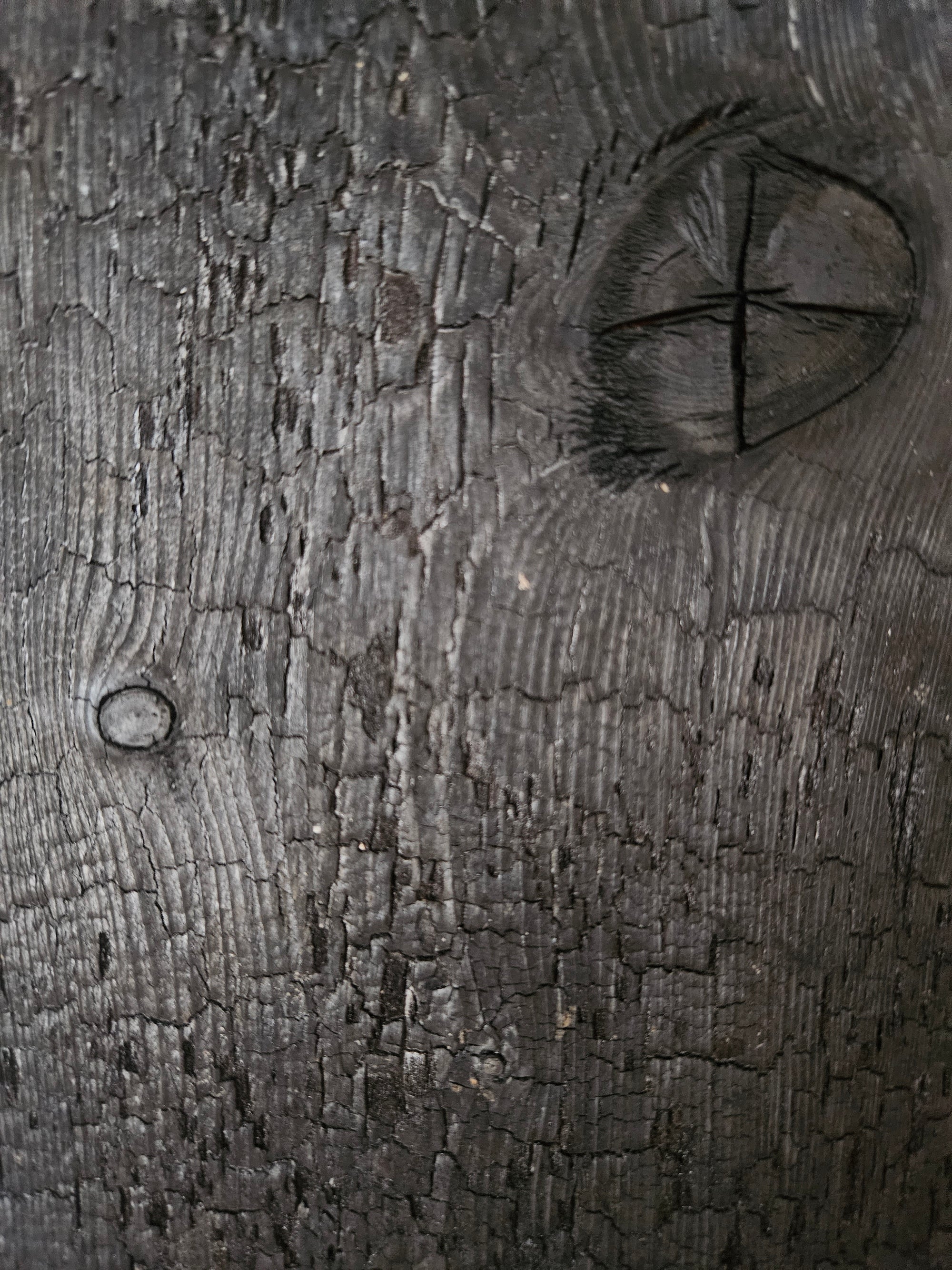 Brett (gebürstet + verkohlt) – doppelt gebrannt